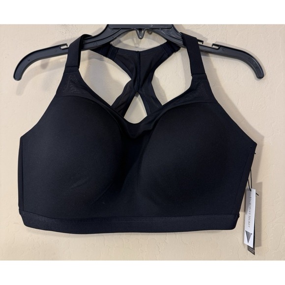 Victorias Secret Sweat On Point Sports Bra 38DDD Max Support Athletic Black NEW